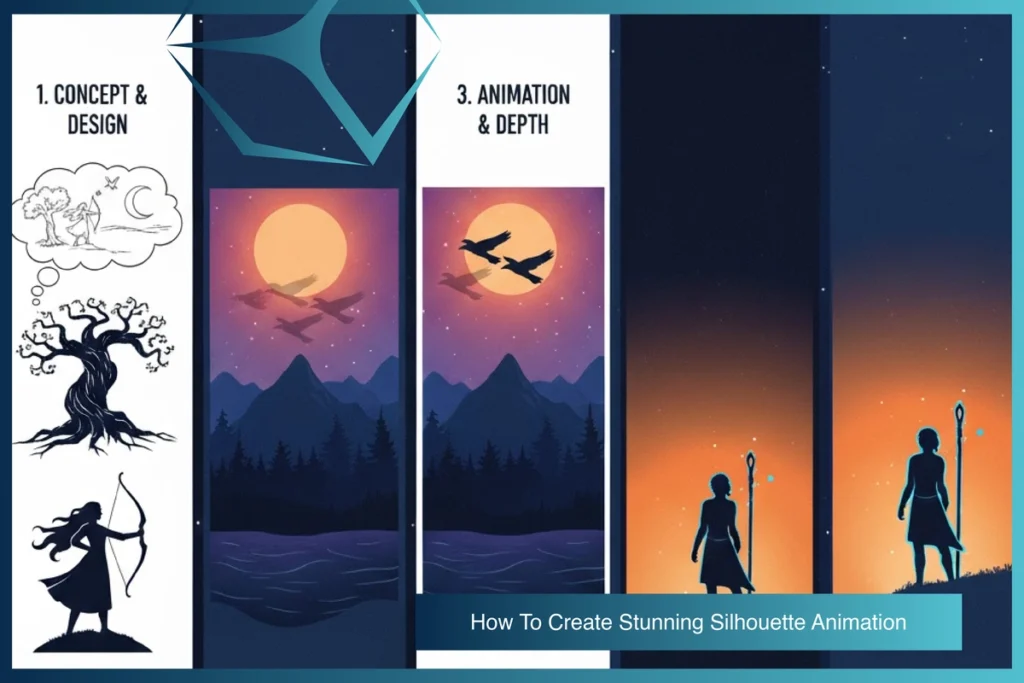 Create Stunning Silhouette Animation By TVS Cube