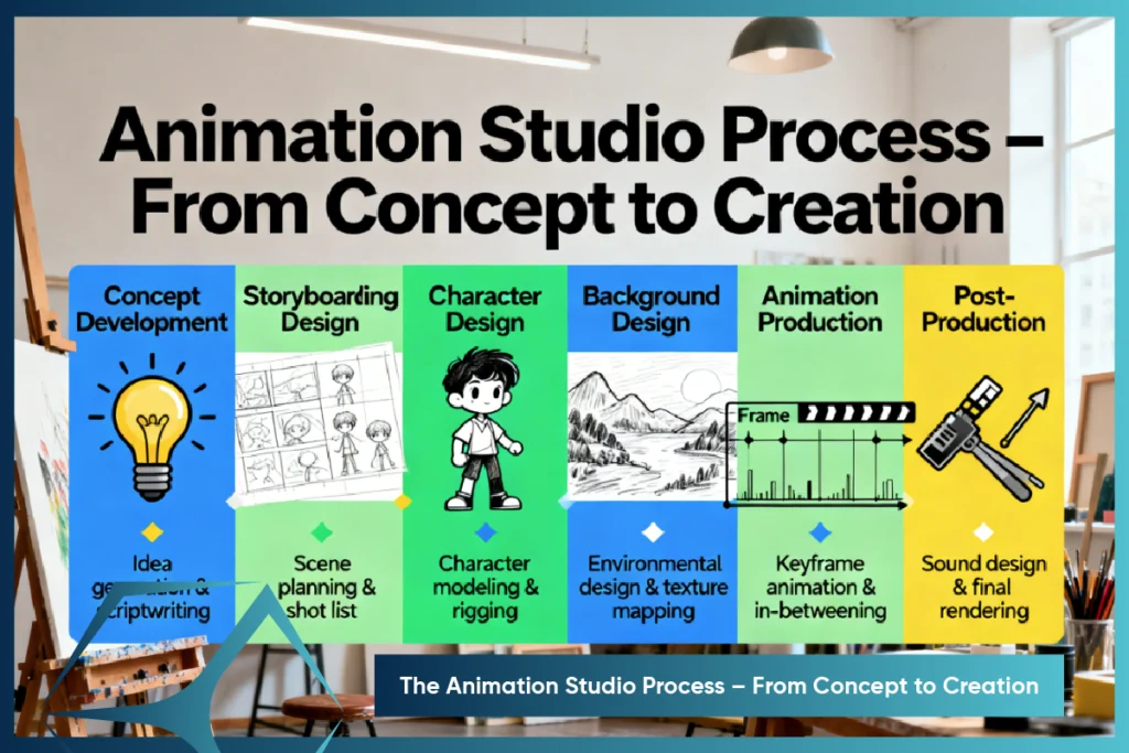 The Animation Studio Process – From Concept to Creation By TVS Cube