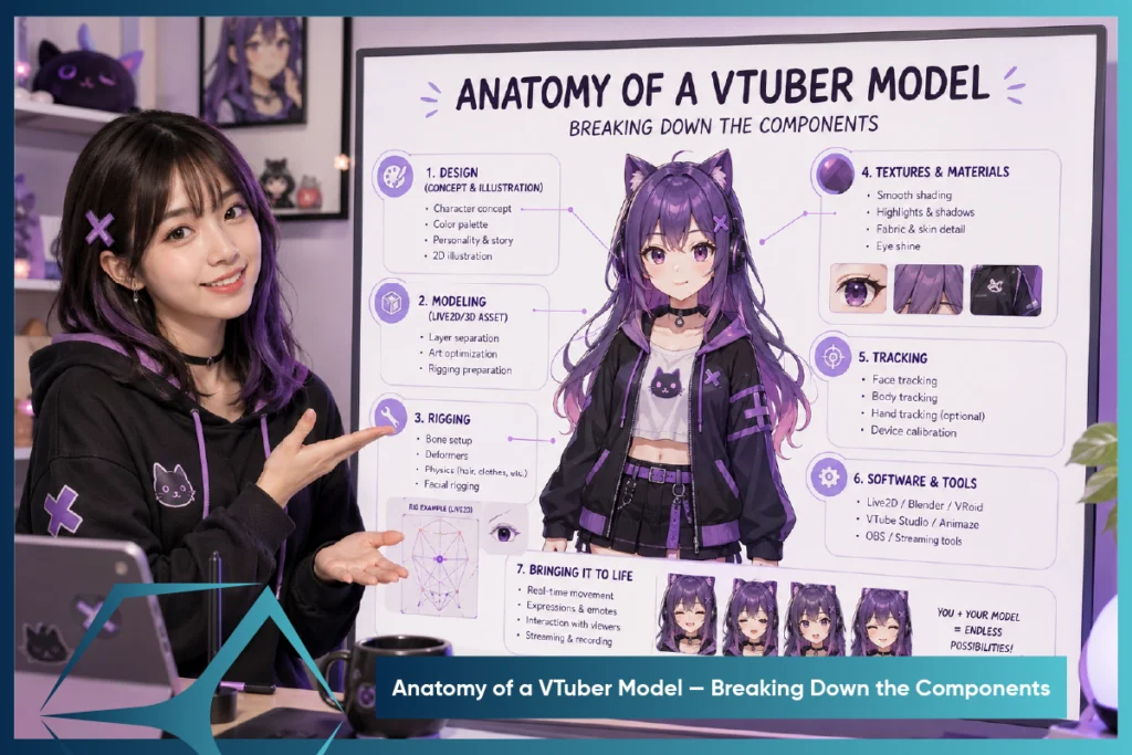 Anatomy of a VTuber Model — Breaking Down the Components By TVS Cube