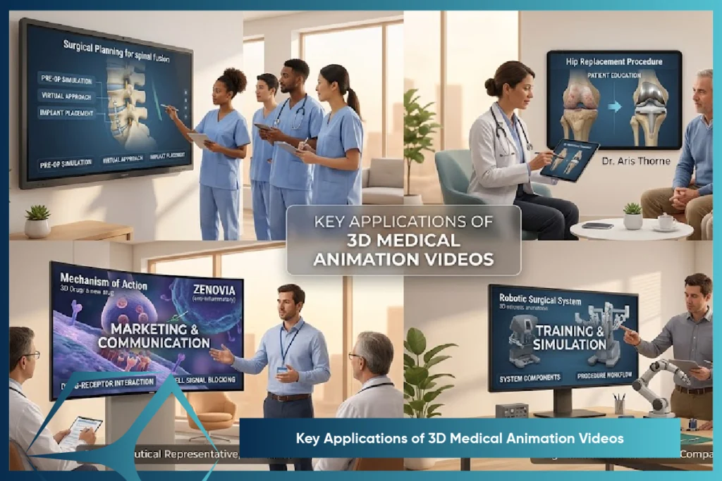 Key Applications of 3D Medical Animation Videos By TVS Cube