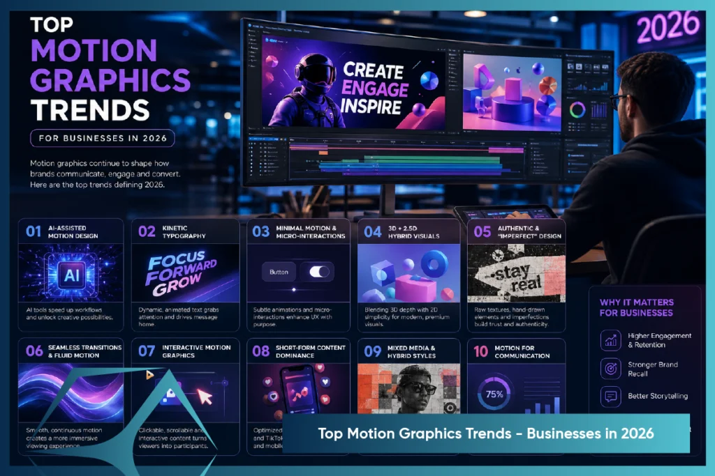 Top Motion Graphics Trends - Businesses in 2026 By TVS Cube